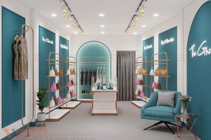 Kinh nghiệm thiết kế shop quần áo giá rẻ đẹp, hiện đại